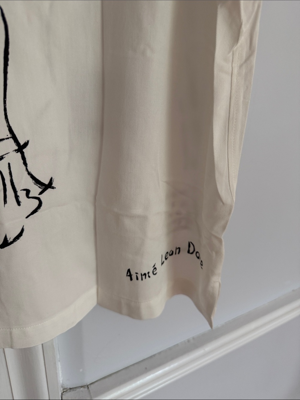 Aime  Leon Dore Choros Button Up Shirt in White - Picture 3 of 6